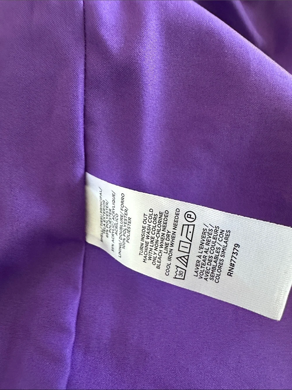 Ann Taylor Purple Tweed Boxy Blazer